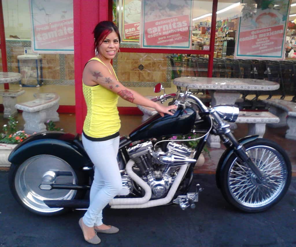 biker gal San Diego Custom Motorcycles San Diego Custom Motorcycles