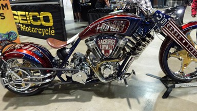 Armed Forces tribute bike