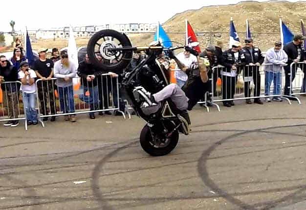 Harley stunt riders