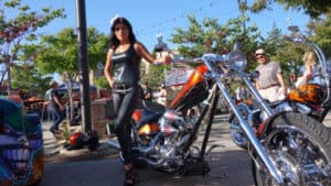 San Diego motorcycle babe