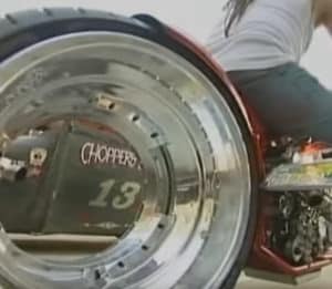 hubless motorcycle wheel