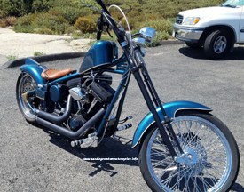 San Diego custom chopper motorcycle
