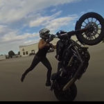 lady Harley stunt rider